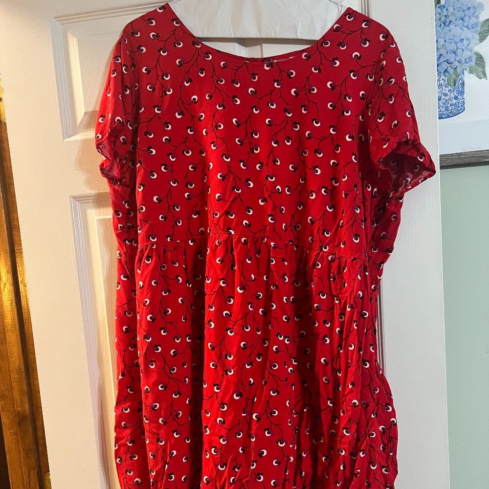 Fun and Twirly Red Spring Dress